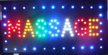 Massage LED bord lamp verlichting lichtbak reclamebord #B, Verzenden, Nieuw