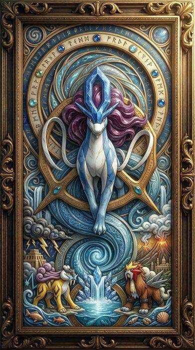 Artxlife - Legendary Pokemon Gold Frames, Spelcomputers en Games, Spelcomputers | Overige Accessoires