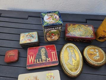 Blikken doos (10) - blik, Metaal - Vintage blikken