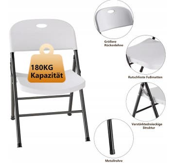 Klapstoelen - Vouwstoelen - Set van 4 - Eettafelstoelen - Wi, Verzenden, Zo goed als nieuw