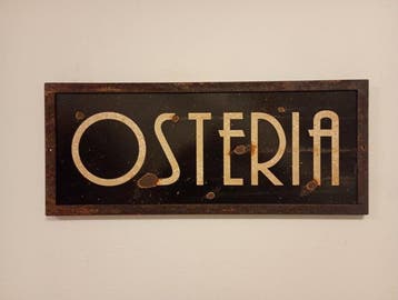 Marchesin insegne Rovigo - IJzeren uithangbord voor osteria, Antiek en Kunst