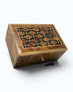 Kist - Palissander, Thuya, Satijnhout, Antiek en Kunst, Curiosa en Brocante