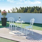 Bistroset Lupsam tuinset 3-delig wit casa.pro, Tuin en Terras, Tuinsets en Loungesets, Verzenden, Nieuw