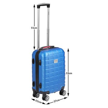 Reiskoffer Exopack Blauw ABS M TSA (Koffers - Tassen), Verzenden, Nieuw