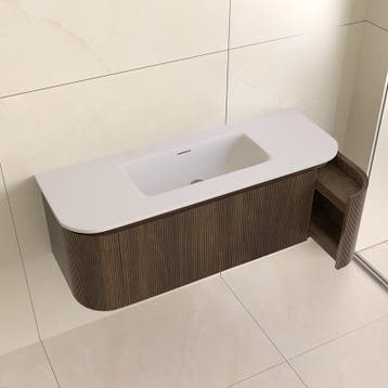 Sani Royal Eleganza Japandi rond badmeubel 120 cm, Nieuw