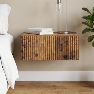 vidaXL Wandbeugel Bedkast Oud hout 49 x 34,5 x 20 cm Bewerkt, Minder dan 45 cm, Verzenden, Nieuw, Minder dan 55 cm
