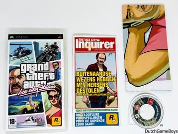 PSP - Grand Theft Auto - Vice City Stories + Map - English, Verzenden, Gebruikt