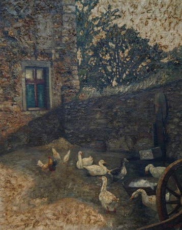 Emil Frische (1872–1916) - La Cour de ferme