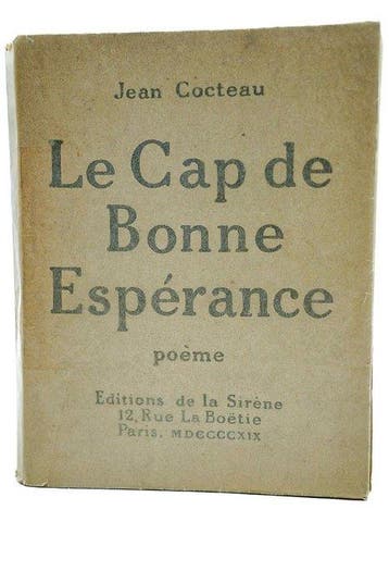 Jean Cocteau - Le Cap de Bonne Espérance. Poème - 1919