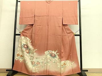 Japanse kimono van zuivere zijde, luxe gekleurde formele