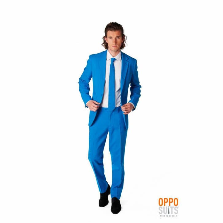 Blauw kostuum man, Kleding | Heren, Carnavalskleding en Feestkleding, Nieuw, Ophalen of Verzenden