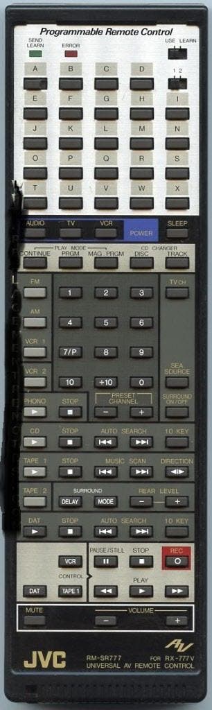 Afstandsbediening Jvc rm-sr777 rx-777v, Ophalen of Verzenden, Nieuw, Origineel