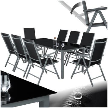 Aluminium zitgroep 8+1 - antraciet, Verzenden, Nieuw