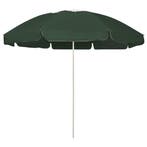 vidaXL Strandparasol 240 cm groen, Verzenden, Nieuw, 2 tot 3 meter, Strandparasol