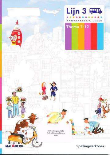 Lijn 3 Spellingwerkboek thema 7-12 (per stuk), Verzenden, Nieuw