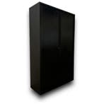 Roldeurkast (staal) mat zwart inclusief slot (197x120x45), 100 tot 150 cm, Verzenden, Nieuw, Metaal