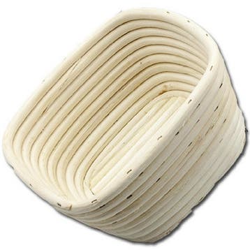 Rijsmandje Riet Vierkant 21x21cm (650 tot 800 gram deeg), Verzenden, Nieuw