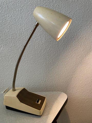 Bureaulamp - Plastic - vintage tafellampje