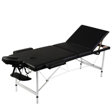 vidaXL Inklapbare massagetafel 3 zones met aluminium frame, Sport en Fitness, Massageproducten, Verzenden, Nieuw