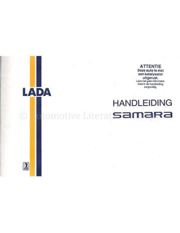 1992 LADA SAMARA INSTRUCTIEBOEKJE NEDERLANDS