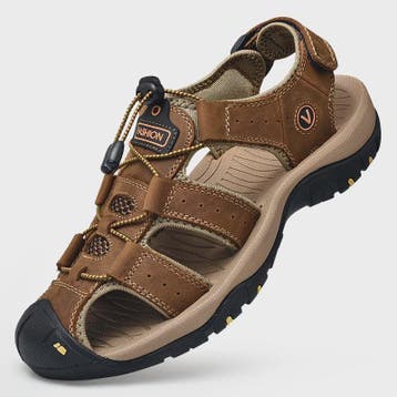 Leren Heren Sandalen - Comfortabele Zomer Schoenen voor Stra, Verzenden, Nieuw