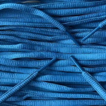 Ovale veters - Blauw • 120  cm x 6 mm, Ophalen of Verzenden, Nieuw