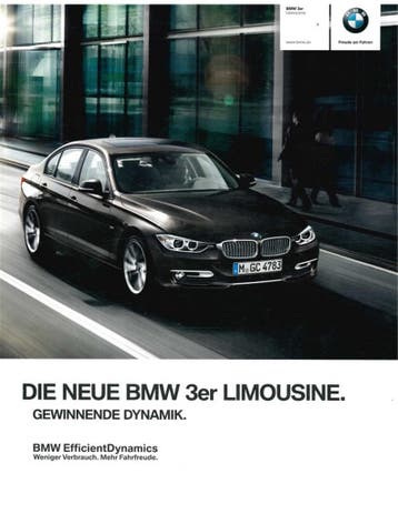 2011 BMW 3 SERIE SEDAN BROCHURE DUITS, Nieuw, BMW, Author
