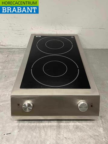 HCB RVS Inductie fornuis dubbele kookplaat 7 kW 400V Horeca, Ophalen of Verzenden, Nieuw in verpakking