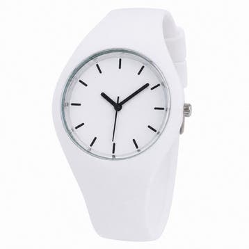 Fako - Horloge - Geneva - Siliconen Ultra - Wit, Verzenden, Nieuw