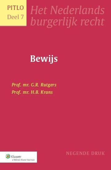 Bewijs Pitlo deel 7 9789013104172, Zo goed als nieuw