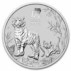 Lunar III - Year of the Tiger 5 oz 2022, Verzenden, Losse munt, Zilver