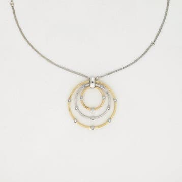 Ketting met hanger - 18 karaat Geel goud Diamant, Sieraden, Tassen en Uiterlijk, Antieke sieraden