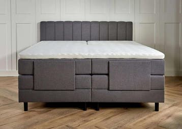 ACTIE! Elektrische boxspring Vienna 180 200 Antraciet, Verzenden, 180 cm, 200 cm, Modern