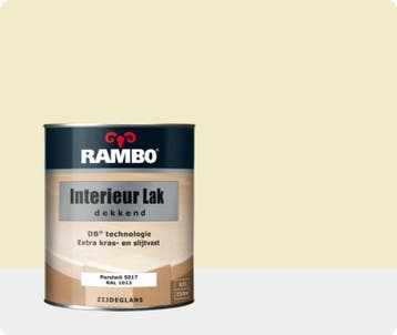 Rambo Interieur Lak Dekkend Zijdeglans - Parelwit Ral 101..., Wit, Nieuw, Ophalen of Verzenden, Lak