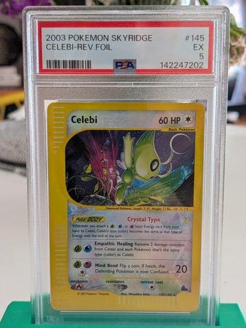 Pokémon - 1 Graded card - Celebi 145/144 Reverse holo - PSA, Nieuw