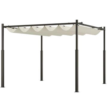 Pergola Ca. 3x3m Tuin Paviljoen, Terrasoverkapping Van Metaa, Verzenden