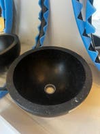 Hardstenen waskom Ø38 cm – robuust natuursteen, 18 cm hoog, Nieuw, Wasbak of Wastafel