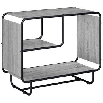 vidaXL Dressoir Grijs Sonoma 80 x 37.5 x 64.5 cm Bewerkt, Verzenden, Nieuw, Overige houtsoorten, Minder dan 50 cm