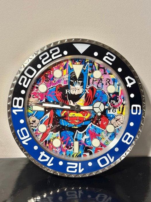GF Exclusives - Rolex x DC Comics Clock Artwork By: GF, Antiek en Kunst, Kunst | Designobjecten