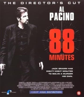 88 minutes (blu-ray tweedehands film), Cd's en Dvd's, Blu-ray, Ophalen of Verzenden, Zo goed als nieuw