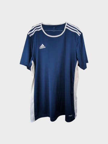 Adidas Sport T-shirt Heren maat XL Marineblauw Vintage, Blauw, Maat 56/58 (XL), Ophalen of Verzenden, Zo goed als nieuw
