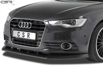 Voorspoiler Audi A6 C7 4G Mat Zwart, Ophalen of Verzenden, Nieuw