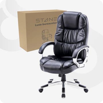 Stane Ergonomische Bureaustoel PU-leer - Bureaustoelen voor, Ophalen of Verzenden, Zo goed als nieuw