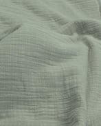 Hydrofiel Katoen Linnenstructuur Mint Groen, Nieuw, Groen