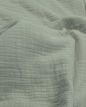 Hydrofiel Katoen Linnenstructuur Mint Groen, Hobby en Vrije tijd, Stoffen en Lappen, Groen, Nieuw