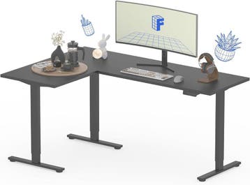 Zit sta bureau - Elektrisch - Verstelbaar - 180x120 cm - Zwa, Verzenden, Zo goed als nieuw