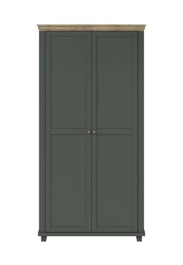Kledingkast Elvas - Donkergroen - 2-Deurs, Verzenden, Nieuw