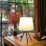 Tafellamp - Bureaulamp - Tafellamp slaapkamer - Wit - Aigost, Huis en Inrichting, Lampen | Tafellampen, Verzenden, Zo goed als nieuw