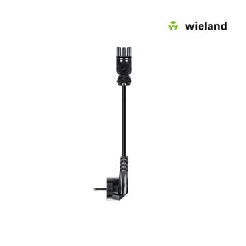 Wieland GST18I3 Netsnoer 1,5 MM² 3 meter zwart, Nieuw
