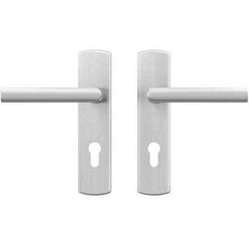 AXA curve klik schild PC72 met deurklink Milan aluminium F1, Verzenden, Nieuw